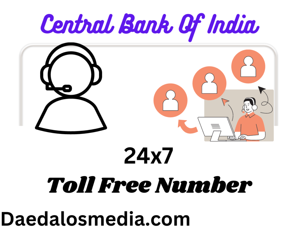 Central Bank of India Customer care Number